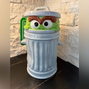 Oscar the Grouch Vintage Style Sesame Street Cookie Jar 11-inch